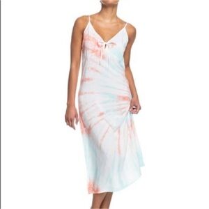 Roxy Aqua, Pink and White Summer Dress